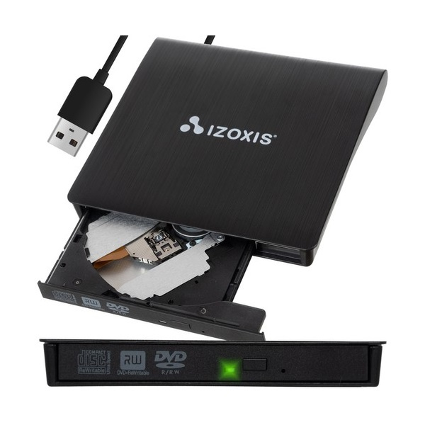 IZOXIS - CD/DVD író beépített USB 3.0 kábellel