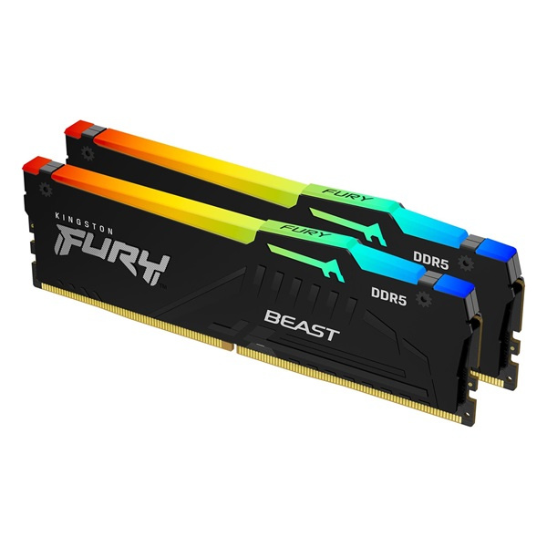 Kingston 32GB 6000MHz DDR-5 FURY Beast RGB EXPO (Kit! 2db 16GB) (KF560C36BBEAK2-32) memória